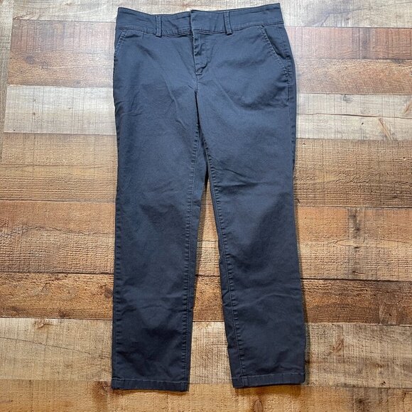 LOFT Gray Chinos size 8P - Picture 1 of 4